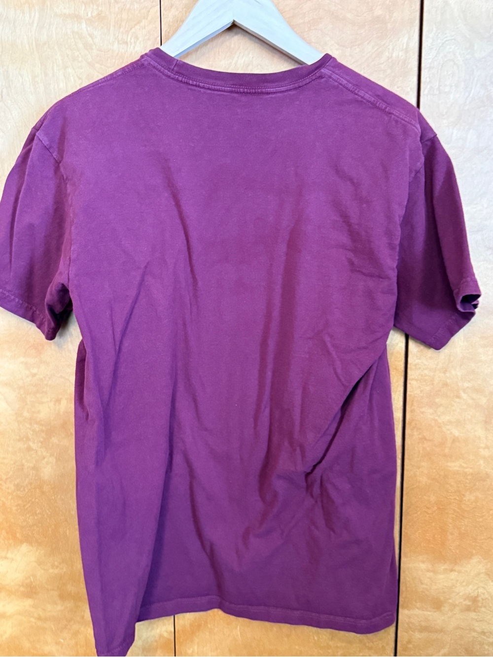 Vans Off The Wall Logo Crewneck Tee Maroon men size medium - Picture 3 of 4
